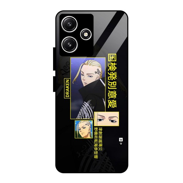 Draken Manji Gang Glass Back Case for Redmi 12 5G