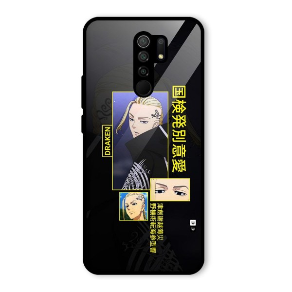 Draken Manji Gang Glass Back Case for Redmi 9 Prime