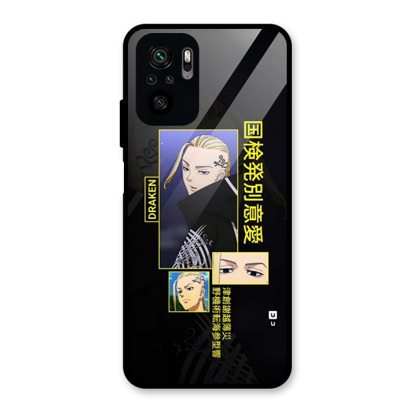 Draken Manji Gang Glass Back Case for Redmi Note 10