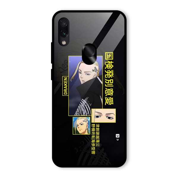 Draken Manji Gang Glass Back Case for Redmi Note 7