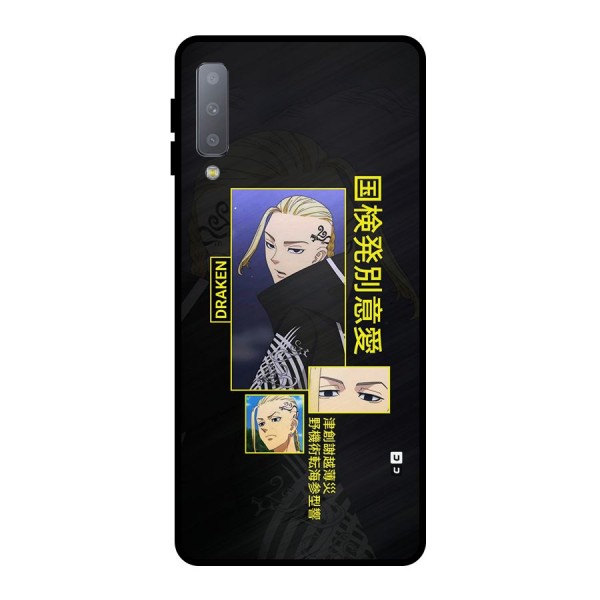 Draken Manji Gang Metal Back Case for Galaxy A7 (2018)