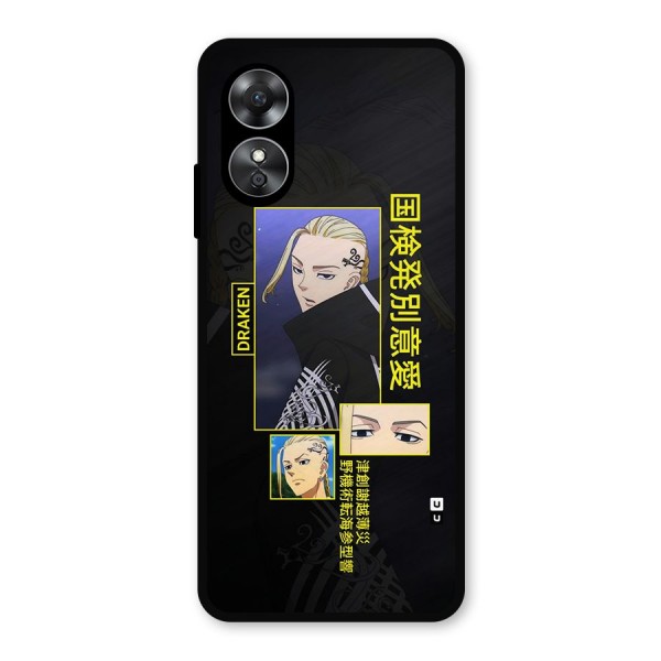 Draken Manji Gang Metal Back Case for Oppo A17