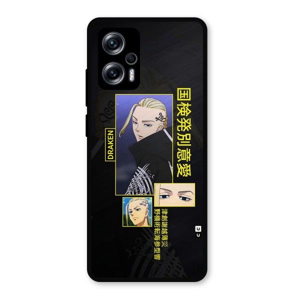 Draken Manji Gang Metal Back Case for Redmi K50i