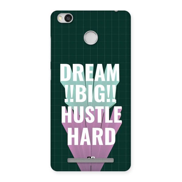 Dream Bigger Back Case for Redmi 3S Prime