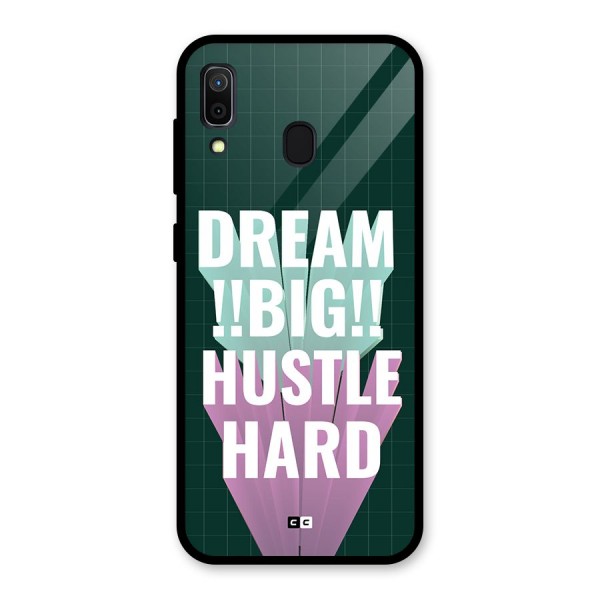 Dream Bigger Glass Back Case for Galaxy A30