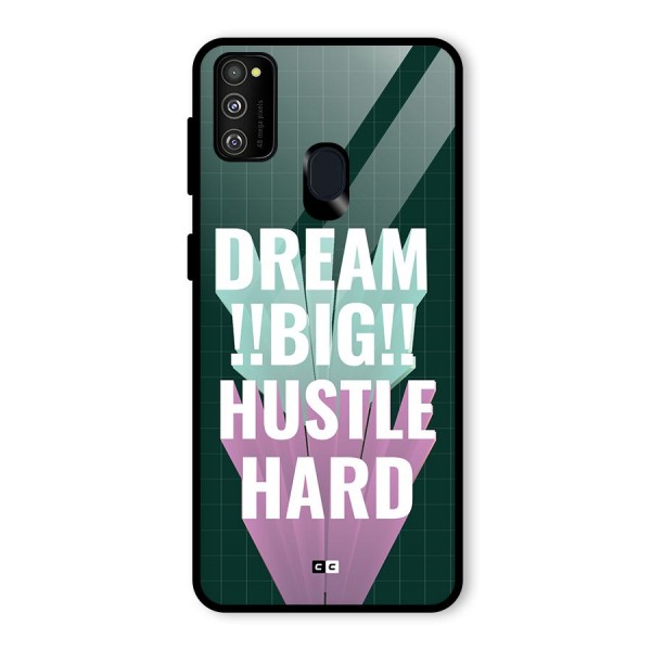 Dream Bigger Glass Back Case for Galaxy M21