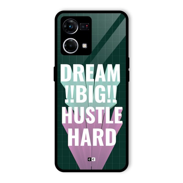 Dream Bigger Glass Back Case for Oppo F21 Pro 4G