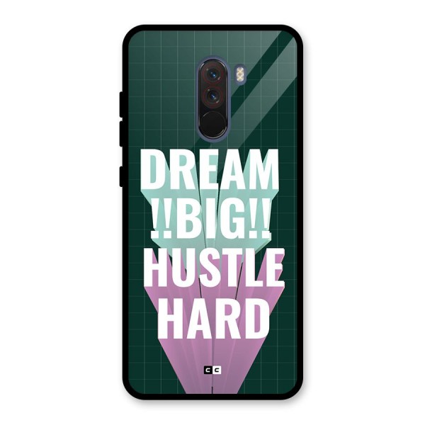 Dream Bigger Glass Back Case for Poco F1