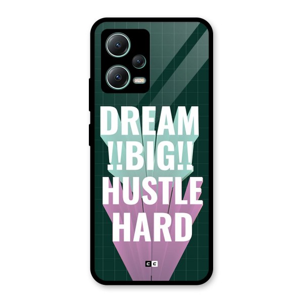 Dream Bigger Glass Back Case for Poco X5