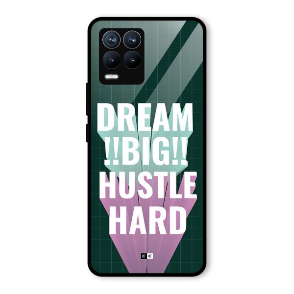 Dream Bigger Glass Back Case for Realme 8 Pro