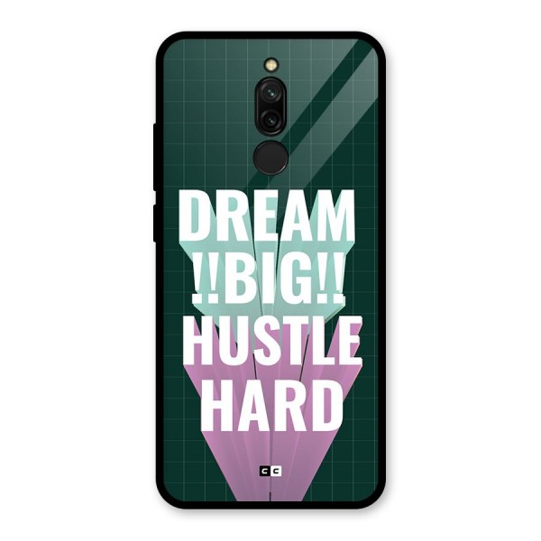 Dream Bigger Glass Back Case for Redmi 8