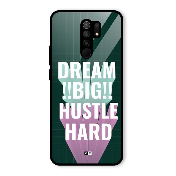 Dream Bigger Glass Back Case for Redmi 9 Prime