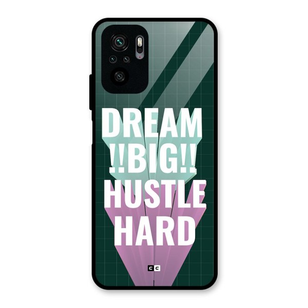 Dream Bigger Glass Back Case for Redmi Note 10