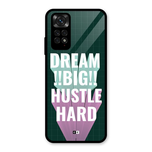 Dream Bigger Glass Back Case for Redmi Note 11