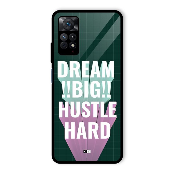 Dream Bigger Glass Back Case for Redmi Note 11 Pro