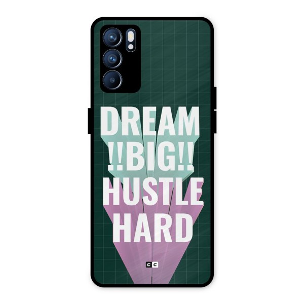 Dream Bigger Metal Back Case for Oppo Reno6 5G