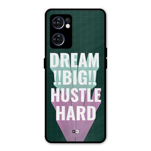 Dream Bigger Metal Back Case for Oppo Reno7 5G