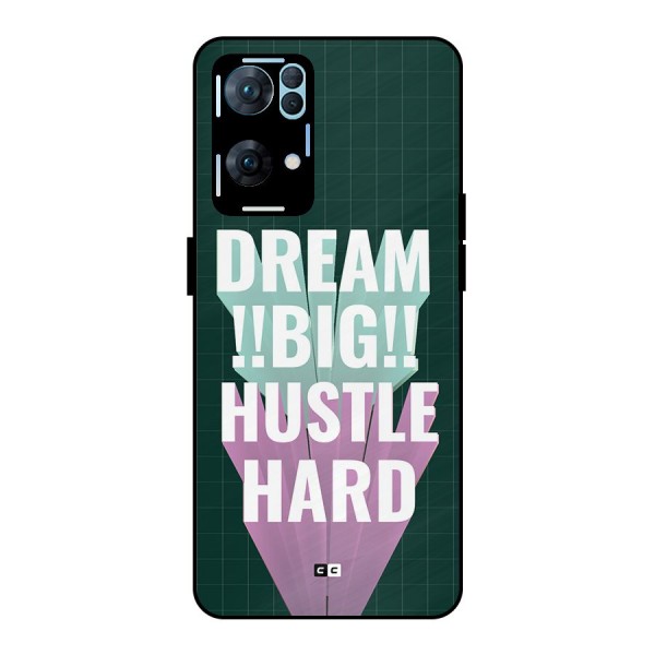 Dream Bigger Metal Back Case for Oppo Reno7 Pro 5G