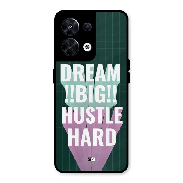 Dream Bigger Metal Back Case for Oppo Reno8 5G