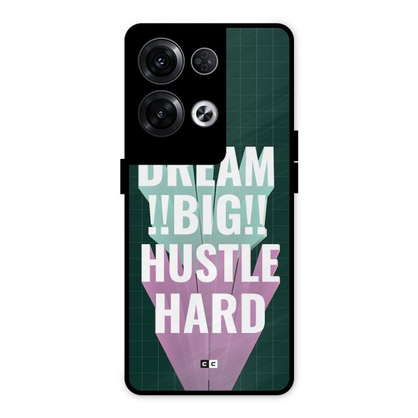 Dream Bigger Metal Back Case for Oppo Reno8 Pro 5G