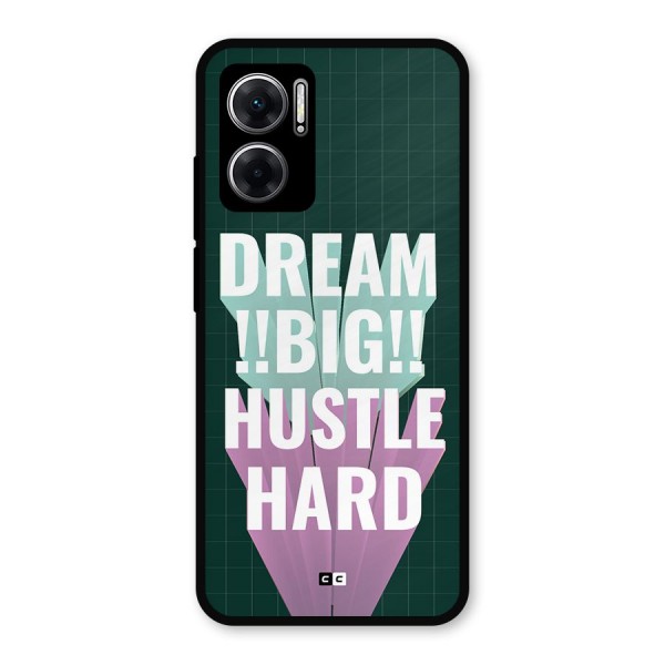 Dream Bigger Metal Back Case for Redmi 11 Prime 5G