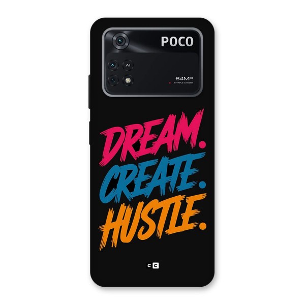 Dream Create Hustle Back Case for Poco M4 Pro 4G