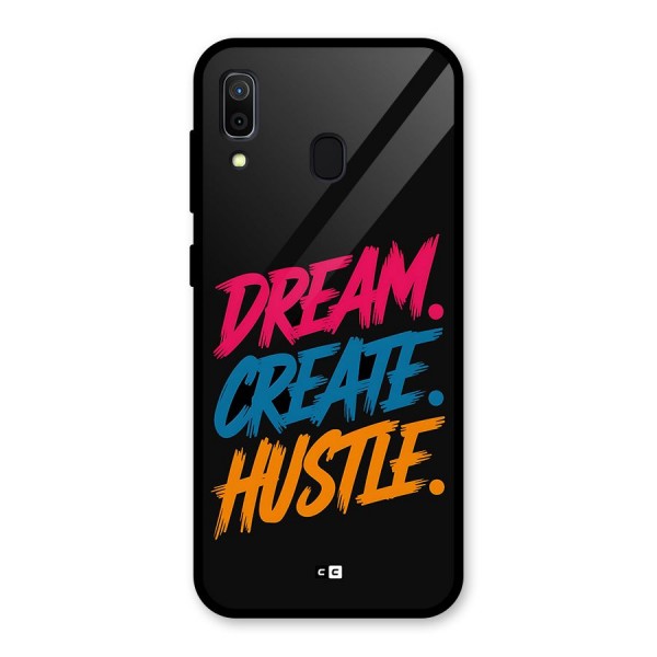 Dream Create Hustle Glass Back Case for Galaxy A30