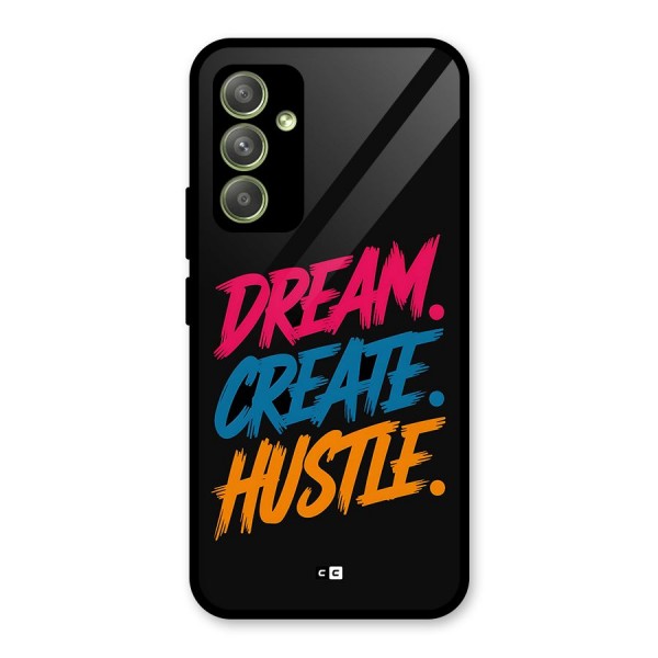 Dream Create Hustle Glass Back Case for Galaxy A54