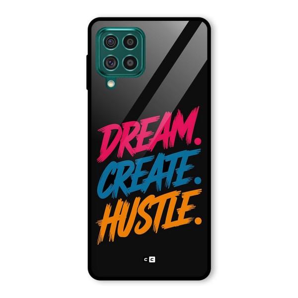 Dream Create Hustle Glass Back Case for Galaxy F62