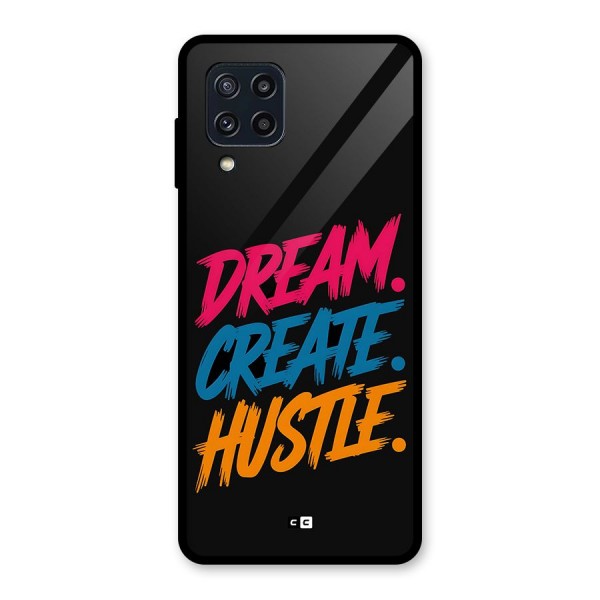 Dream Create Hustle Glass Back Case for Galaxy M32