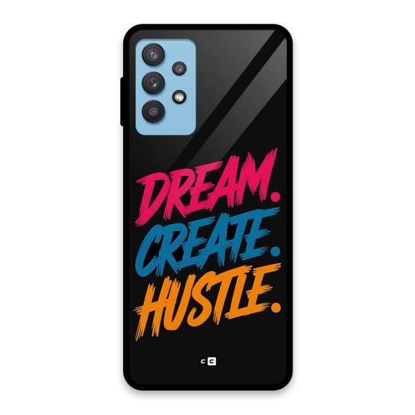 Dream Create Hustle Glass Back Case for Galaxy M32 5G