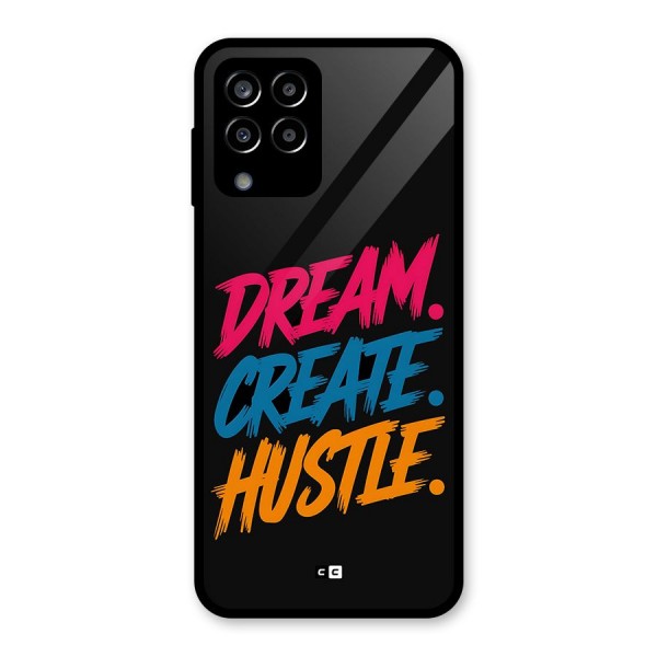 Dream Create Hustle Glass Back Case for Galaxy M33