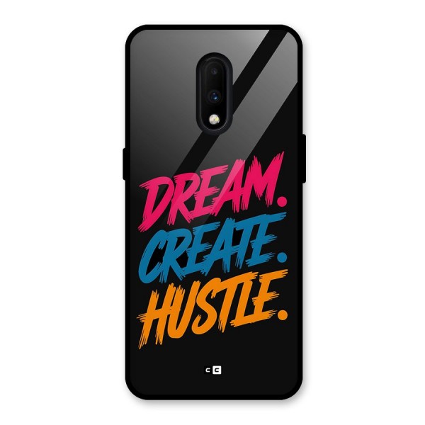 Dream Create Hustle Glass Back Case for OnePlus 7