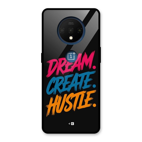 Dream Create Hustle Glass Back Case for OnePlus 7T