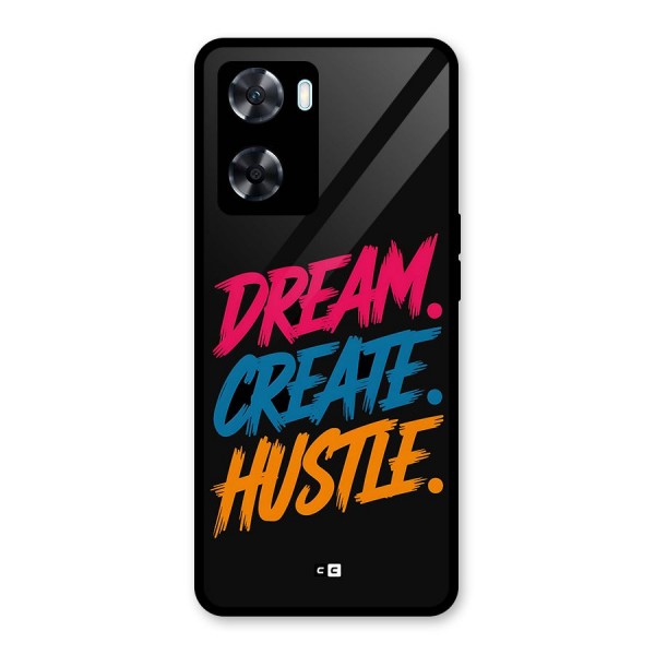 Dream Create Hustle Glass Back Case for Oppo A77