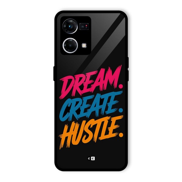 Dream Create Hustle Glass Back Case for Oppo F21 Pro 4G