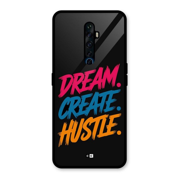 Dream Create Hustle Glass Back Case for Oppo Reno2 F