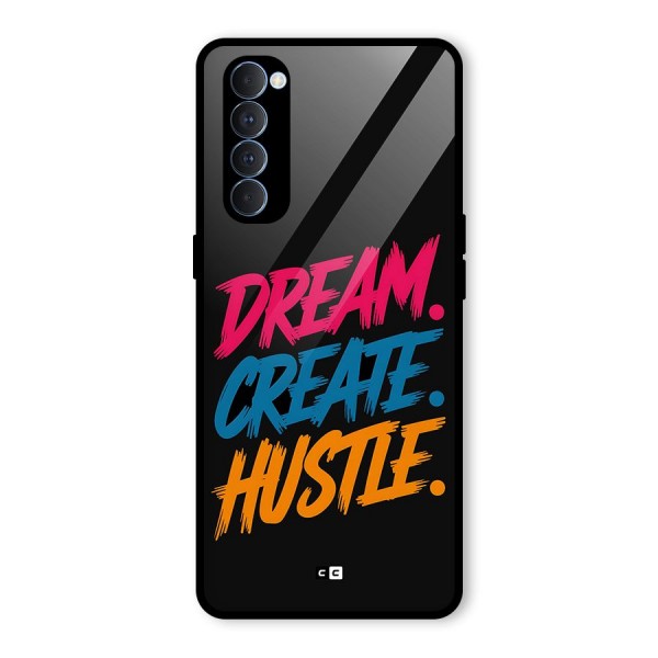 Dream Create Hustle Glass Back Case for Oppo Reno4 Pro