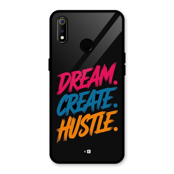 Dream Create Hustle Glass Back Case for Realme 3