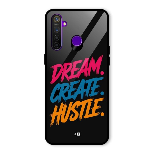 Dream Create Hustle Glass Back Case for Realme 5 Pro