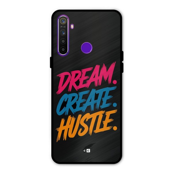 Dream Create Hustle Glass Back Case for Realme 5s