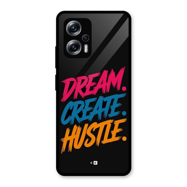 Dream Create Hustle Glass Back Case for Redmi K50i