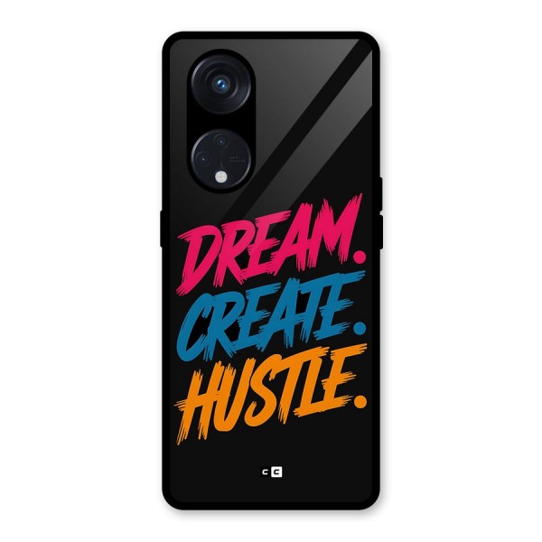 Dream Create Hustle Glass Back Case for Reno8 T 5G