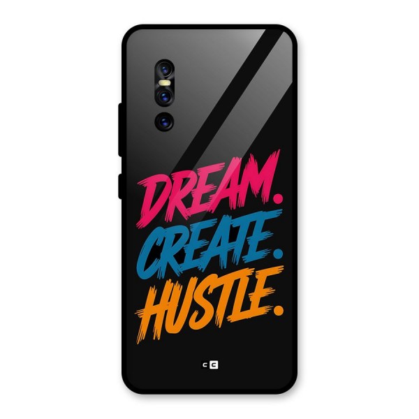 Dream Create Hustle Glass Back Case for Vivo V15 Pro