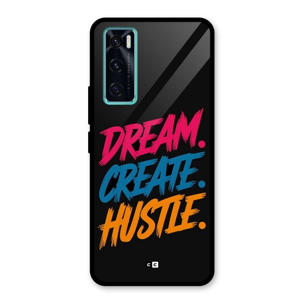 Dream Create Hustle Glass Back Case for Vivo V20 SE