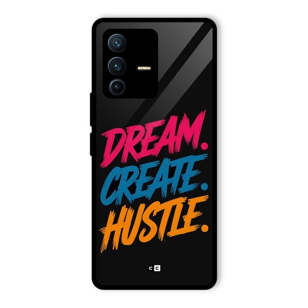 Dream Create Hustle Glass Back Case for Vivo V23 Pro