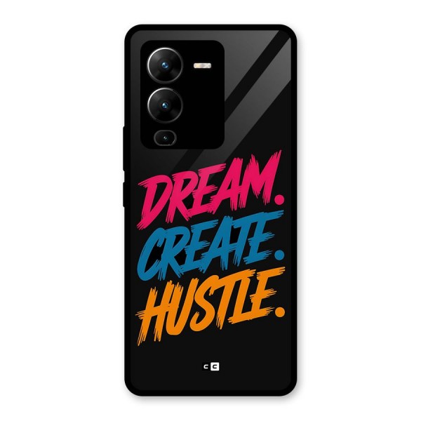 Dream Create Hustle Glass Back Case for Vivo V25 Pro