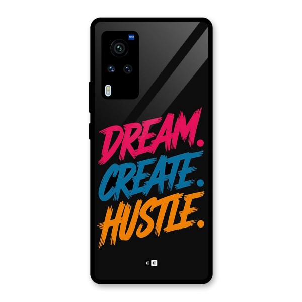 Dream Create Hustle Glass Back Case for Vivo X60 Pro