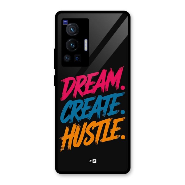 Dream Create Hustle Glass Back Case for Vivo X70 Pro