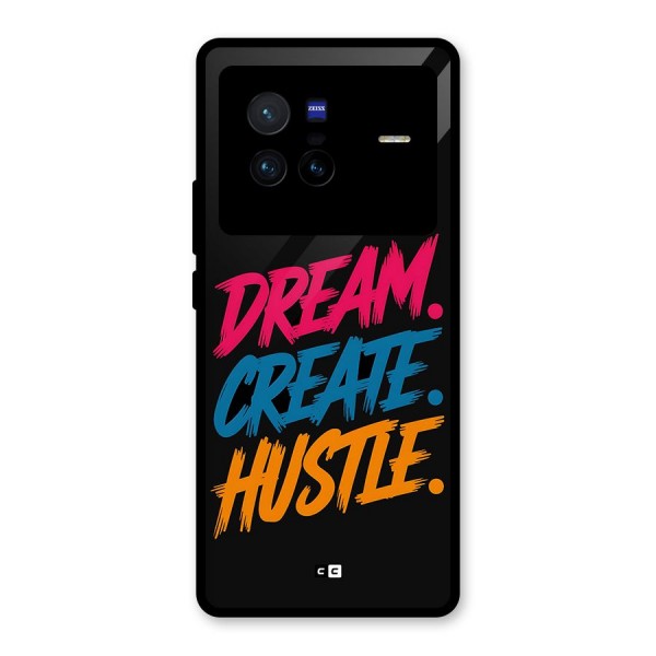 Dream Create Hustle Glass Back Case for Vivo X80